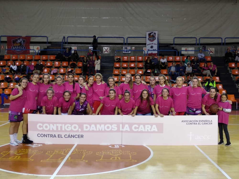 CB Babieca, de rosa contra el cáncer de mama, en su encuentro ante Agustinos León  / Diario de Burgos