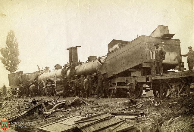 Septiembre 1891 - Dos trenes chocan en Quintanilleja