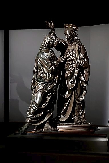 ‘Cristo y Santo Tomás’ estatua de Andrea del Verrocchio.