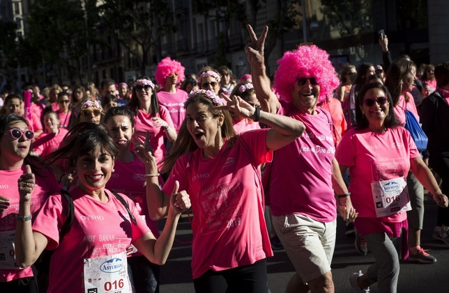 Madrid se tiñe de rosa