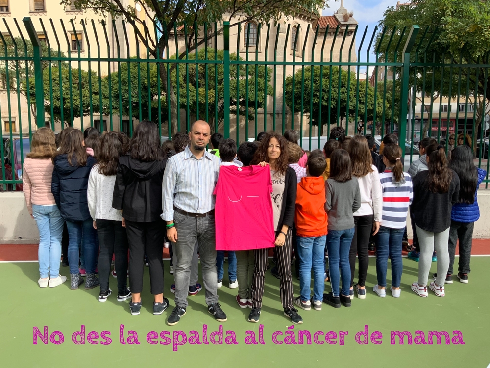 EL CEIP Los Vadillos también se suma a la campaña #XploraT sobre el cáncer de mama  / Diario de Burgos