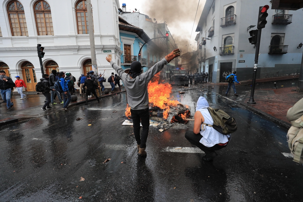 Protestas contra medidas económicas del Gobierno de Ecuador  / Diario de Burgos