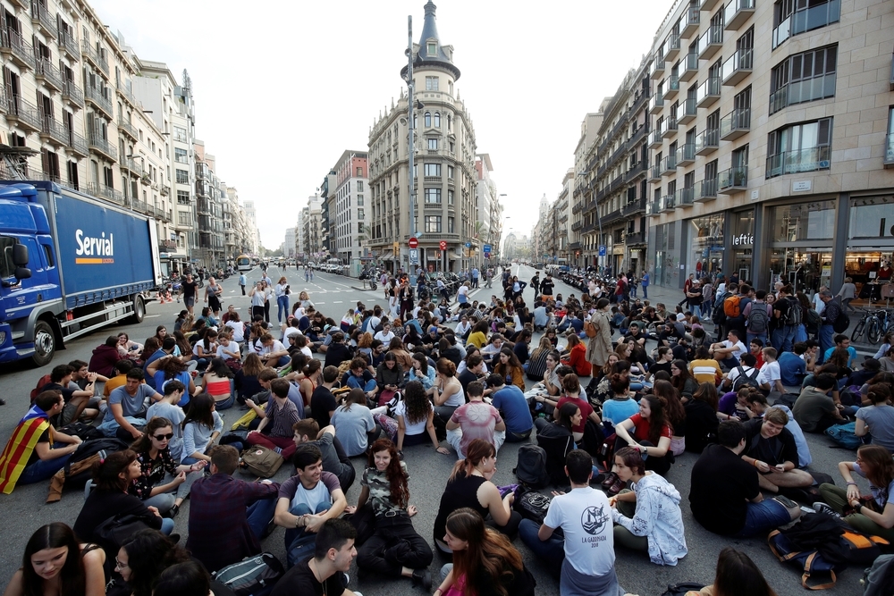 Agreden a una mujer en las protestas de Tarragona