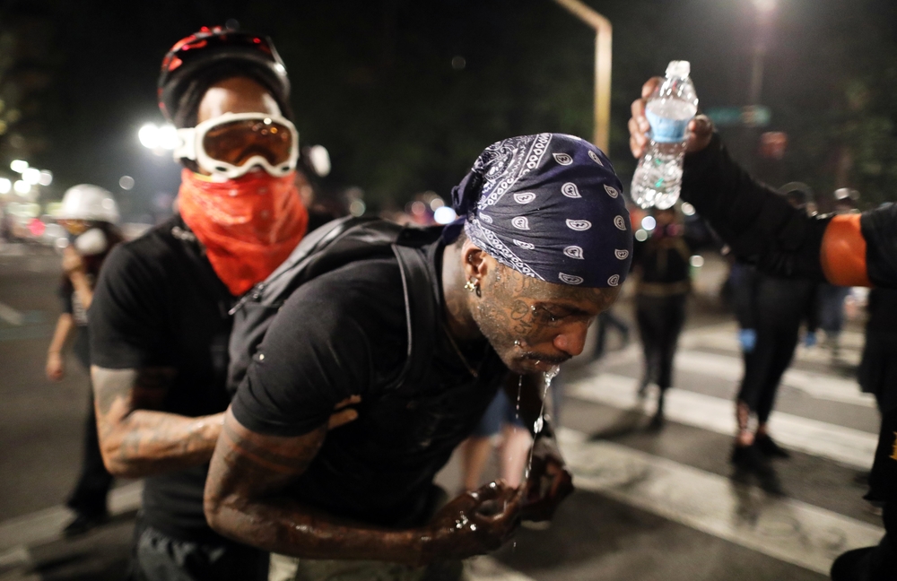 Black Lives Matter protest in Portland, Oregon   / DAVID SWANSON