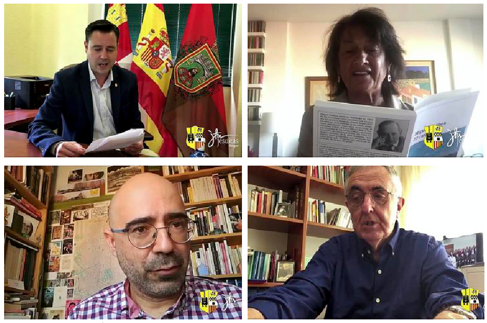 Daniel de la Rosa, Elisa Delibes, Óscar Esquivias y Joaquín Barrero (de i a d., de arriba a abajo) están entre las 120 personas que se han grabado leyendo ‘El camino’.