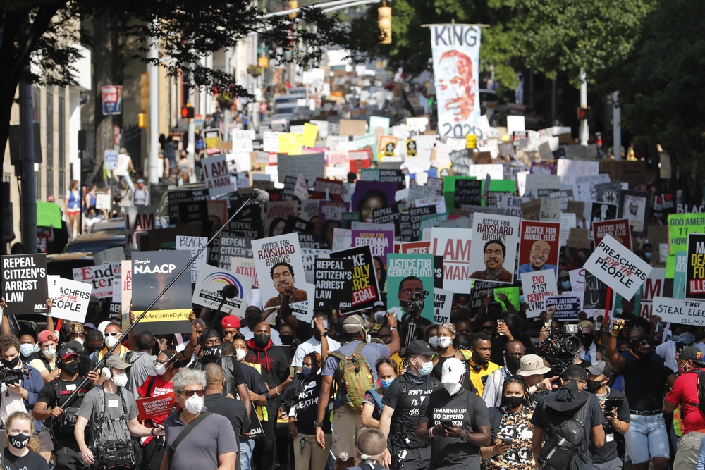 'Á„Á²March on Georgia'Á„Á´ sponsored by the Georgia NAACP in Atlanta, Georgia  / ERIK S. LESSER