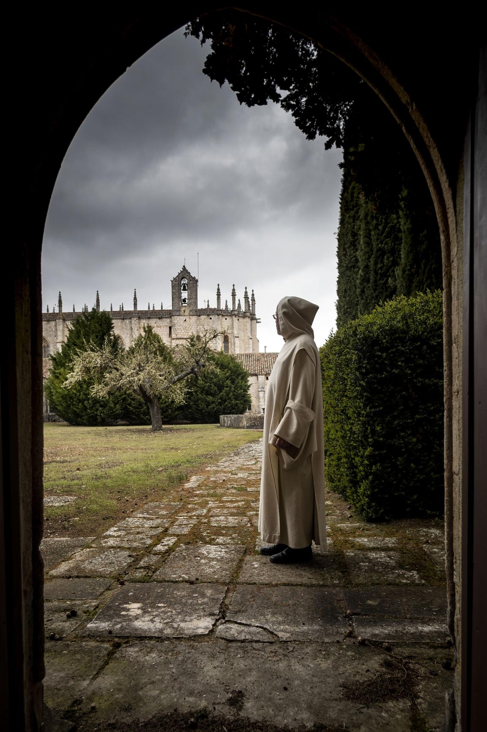 Oro líquido son las pocas imágenes que un fotógrafo puede hacer de los Cartujos. Casi todas en el exterior. Tras una entrevista por correo, el periodista pide una breve conversación con el Prior a las puertas del Monasterio... y allí nos presentamos.  / ALBERTO RODRIGO