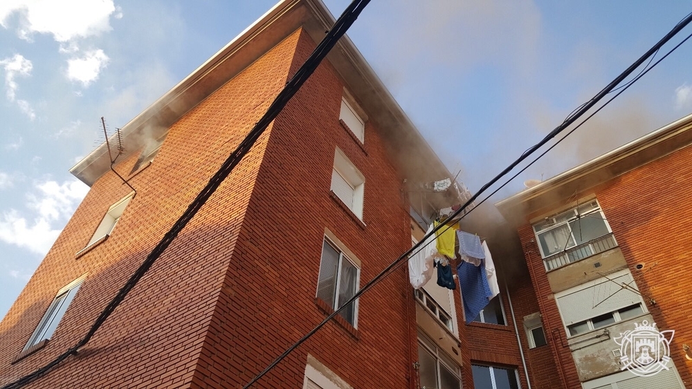 El incendio tuvo lugar en la calle Conde de Guadalhorce.