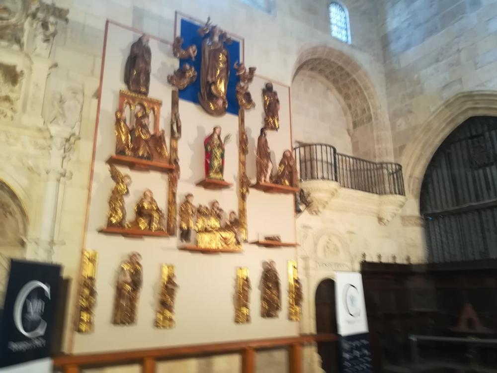 El retablo de Cardeñuela luce en su ubicación original 