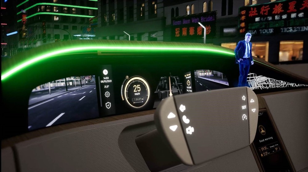 Interior del Concept Car en el que Grupo Antolín muestra sus proyectos de innovación para el interior del automóvil. 