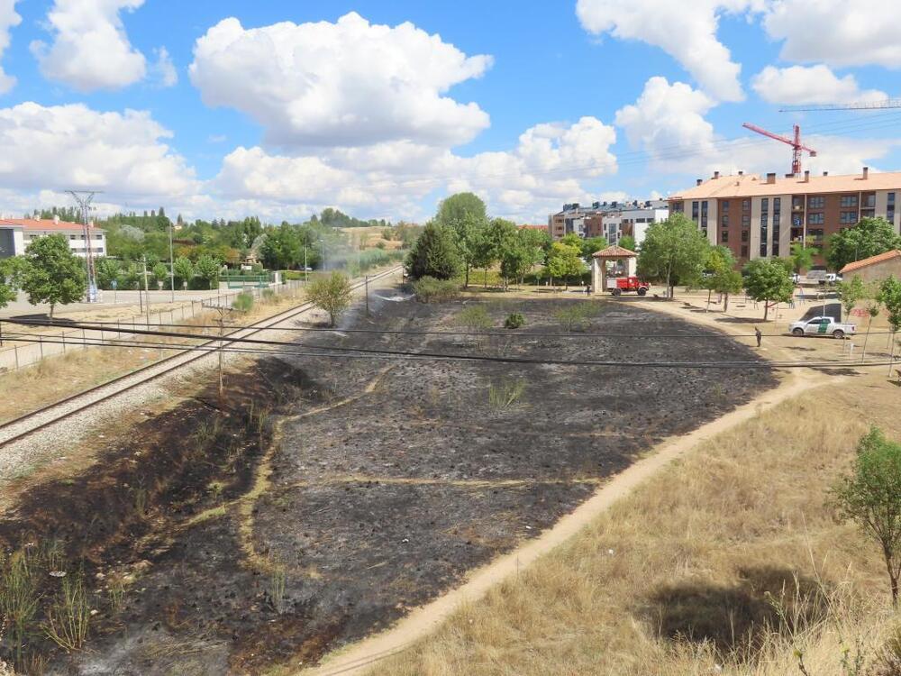 Un incendio devora cerca de 3.000 m2 en San Antón