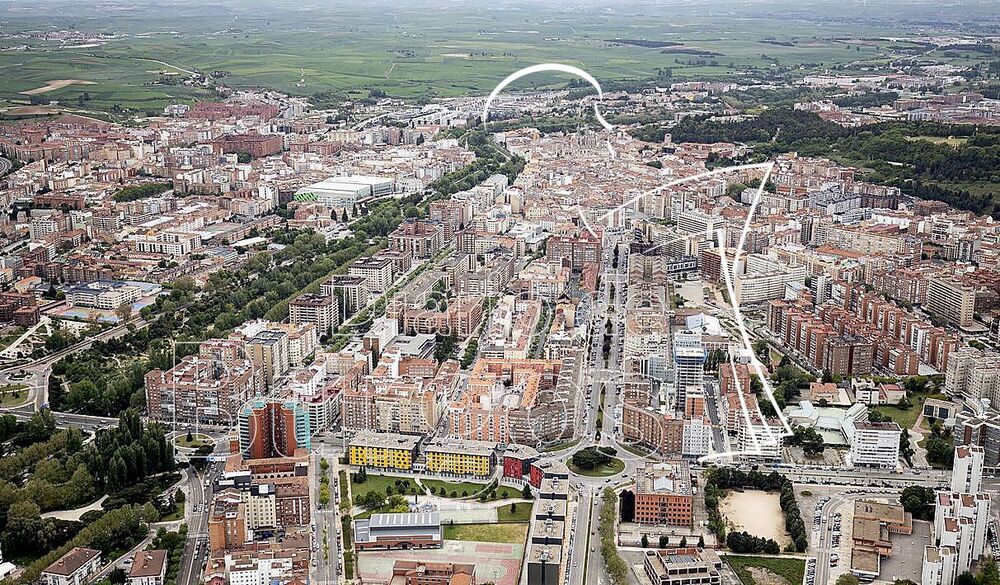 Ingente entramado urbano de Burgos.  / VALDIVIELSO