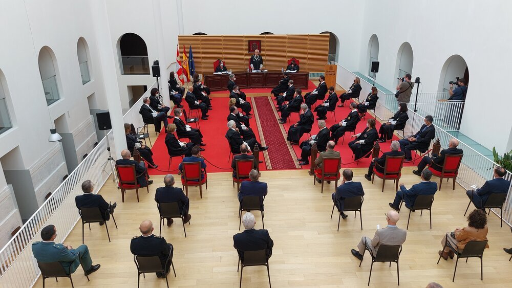 El presidente del Tribunal Superior de Justicia de Castilla y León, José Luis Concepción, preside el solemne acto de apertura del Año Judicial en el Palacio de Justicia de Burgos.