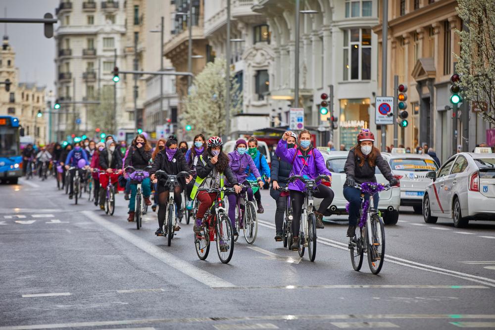 8M 2021. Acto simbólico del Movimiento Feminista de Madrid