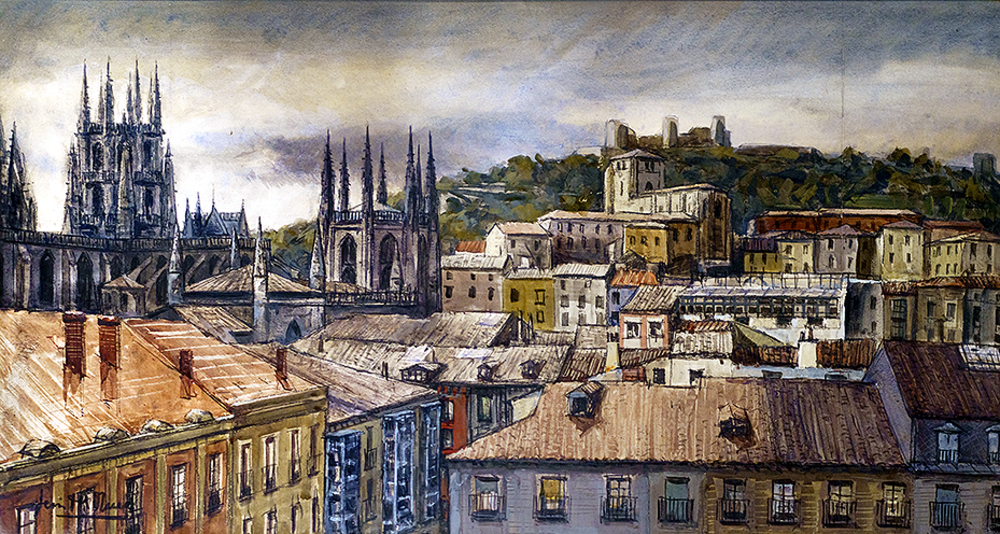 'Vista de Burgos'. Segunda mitad del siglo XX.   / JESÚS DEL OLMO