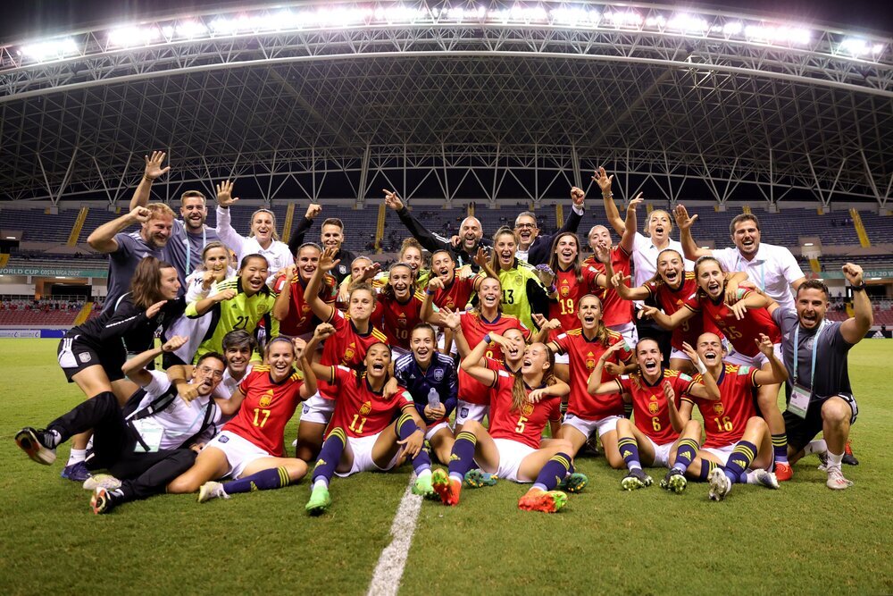 Selección española femenina que se ha proclamado campeona del mundo Sub-20 en Costa Rica. 
