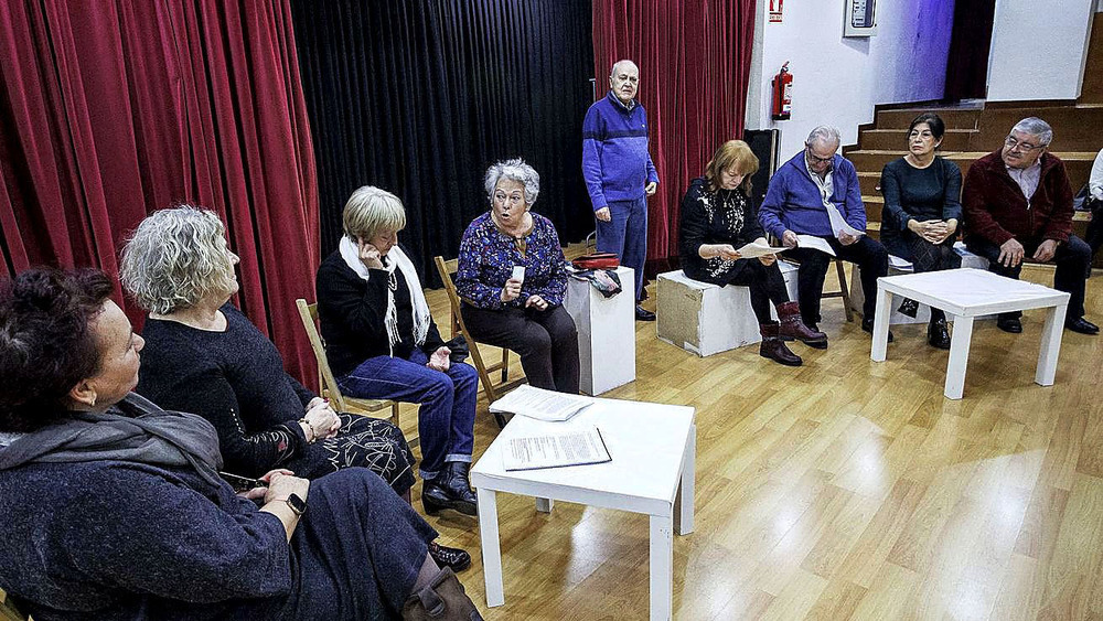 Grupo de teatro de las Aulas María Zambrano.
