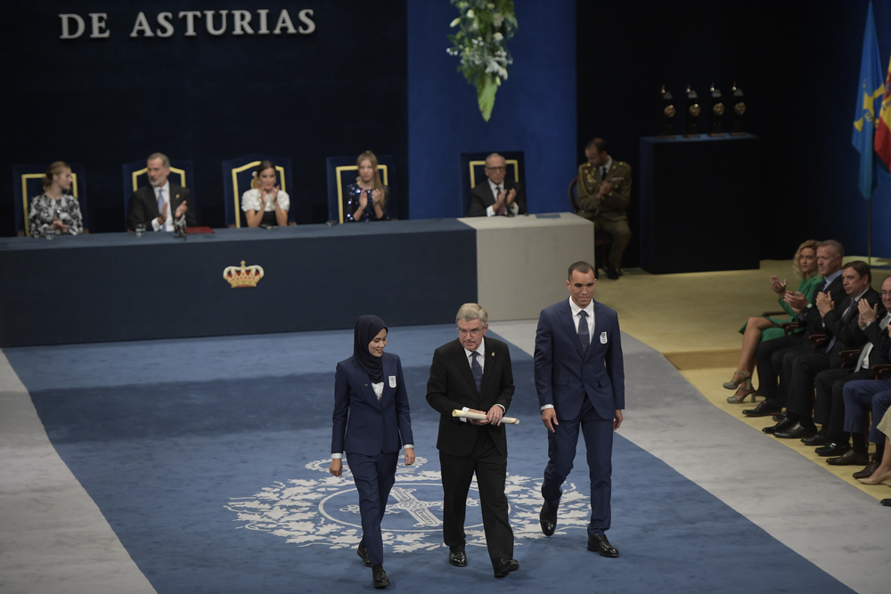 Ceremonia de entrega de la 42 edición de los Premios Princesa de Asturias  / ELOY ALONSO