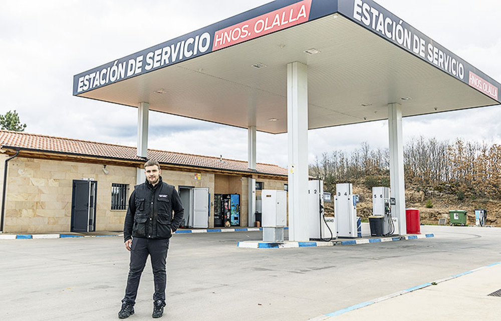 La gasolinera de Palacios abrió en 2008 y tiene 5 empleados. 