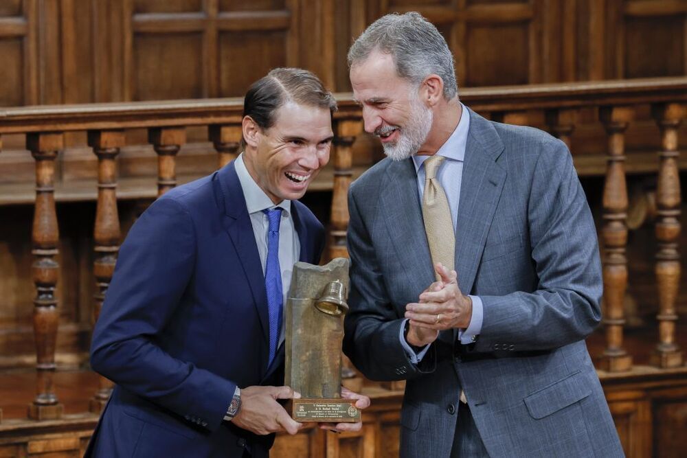 El Rey entrega el Premio Camino Real al tenista Rafael Nadal