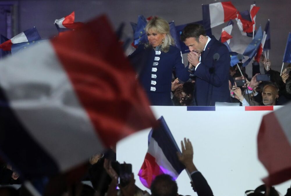 Second round of the 2022 French presidential election  / CHRISTOPHE PETIT TESSON