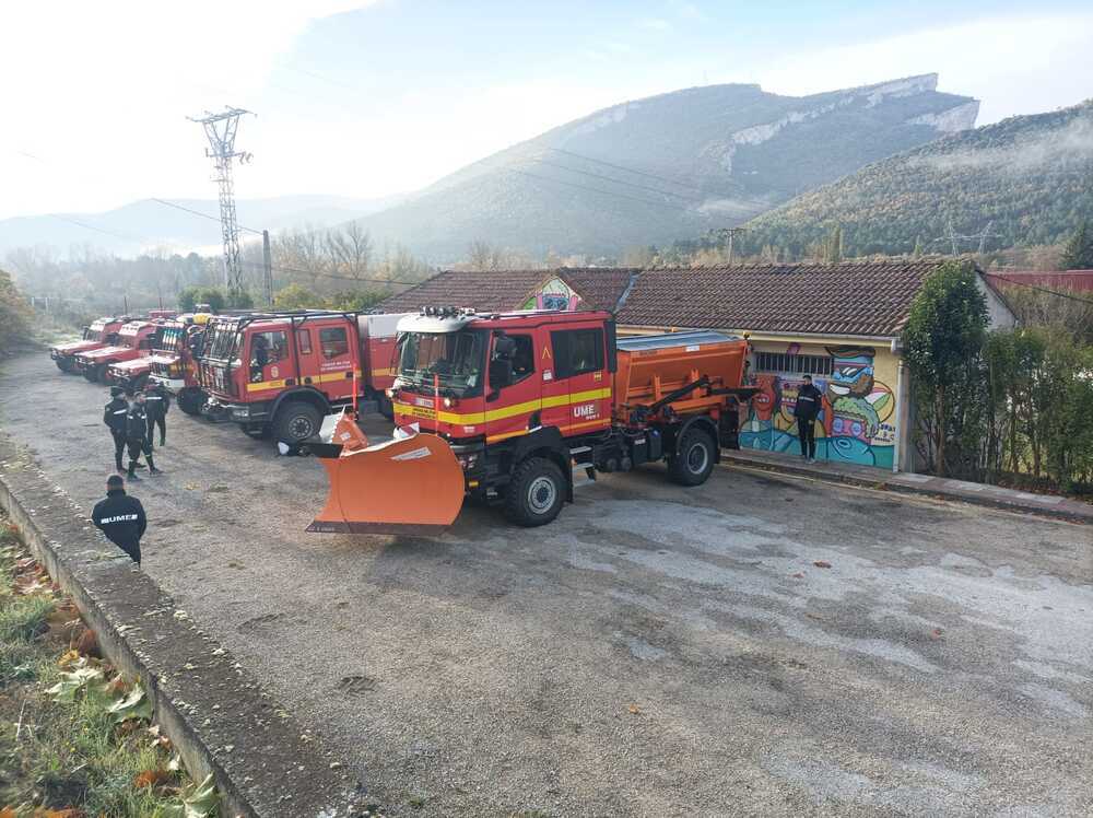 La UME perfecciona en Burgos técnicas de salvamento y rescate
