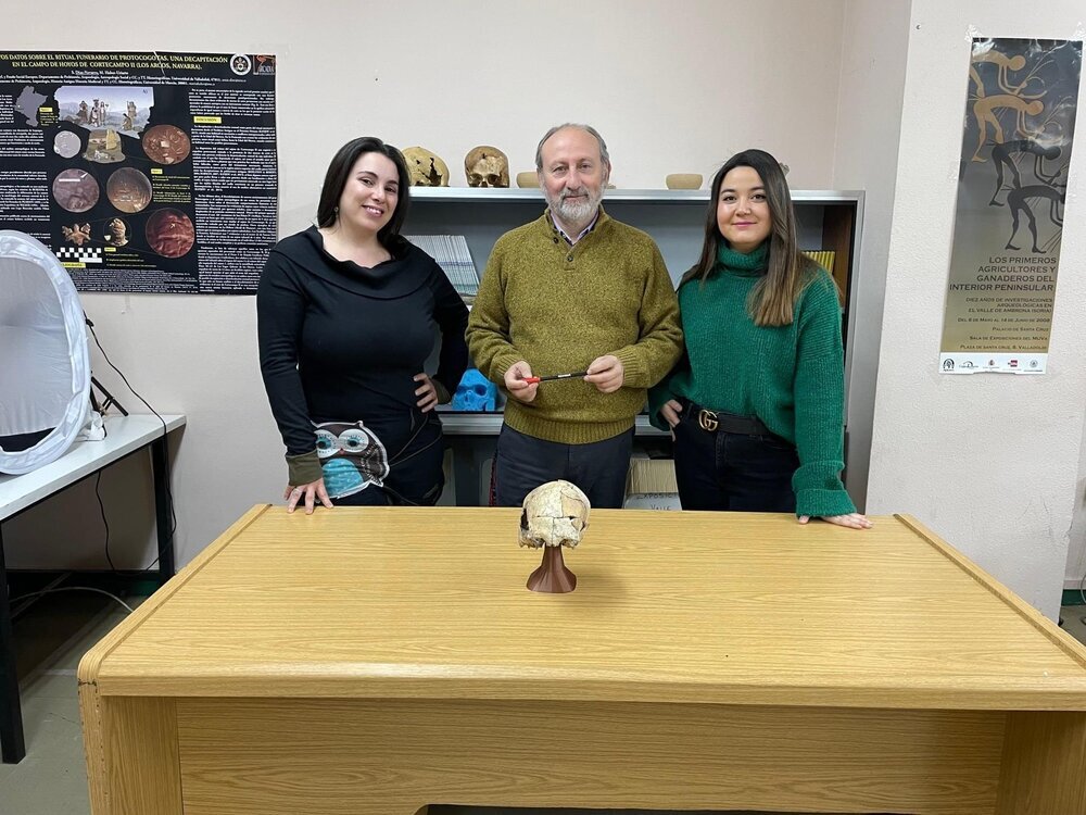 Manuel Rojo, Cristina Tejedor Rodríguez y Sonia Díaz Navarro, responsables de la investigación.