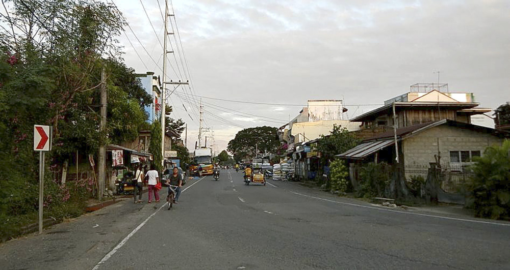 Una de las calles de Burgos, en la provincia filipina de Pangasinán.