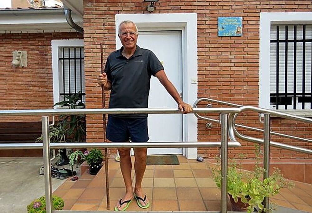 Vincenzo (61 años) / Italia: «Cada año hago un tramo, es mi primera vez en esta ciudad».