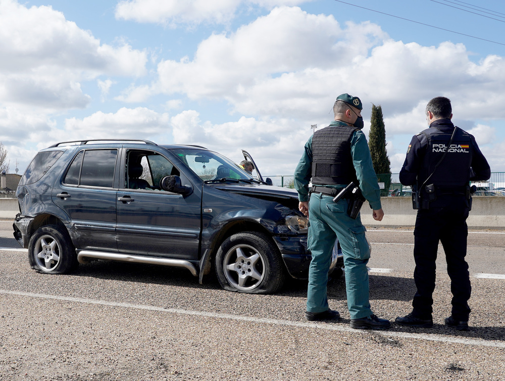 El coche interceptado en Valladolid había sido robado en Miranda. 
