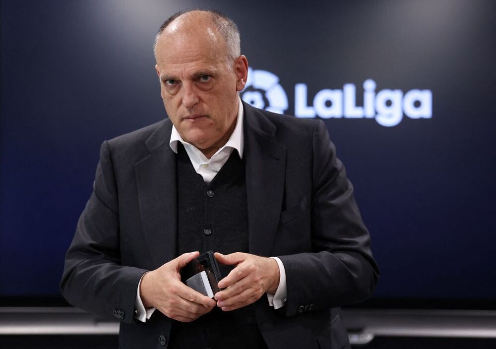 El presidente de LaLiga, Javier Tebas