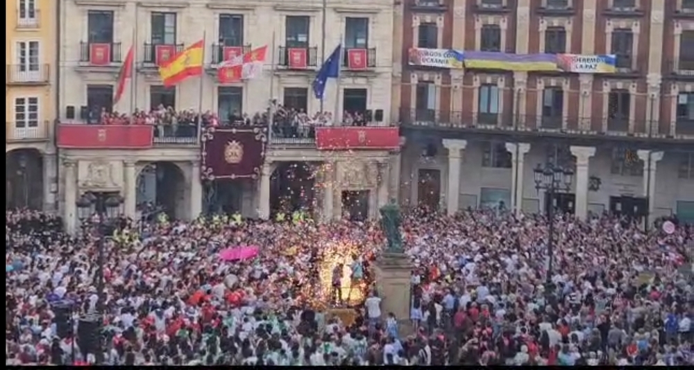 Las fiestas de Burgos arrancan con un tremendo susto