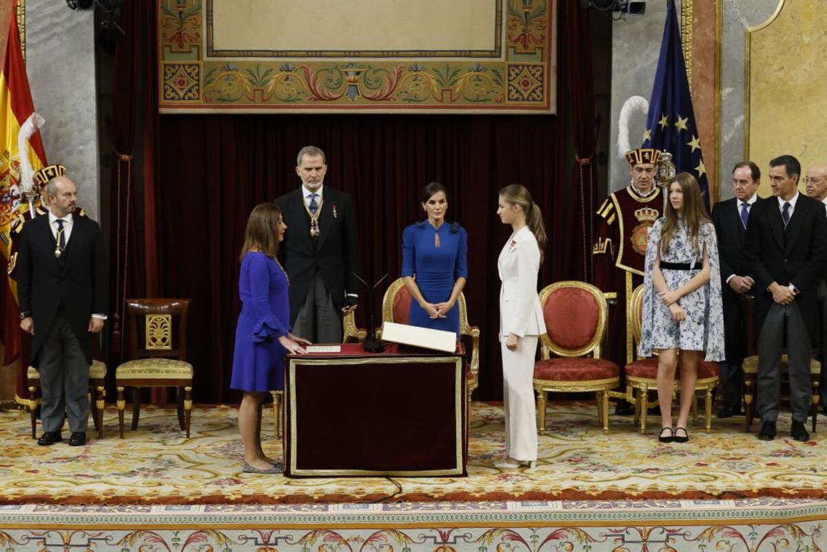 La princesa Leonor jura la Constitución en su 18 cumpleaños  / BALLESTEROS