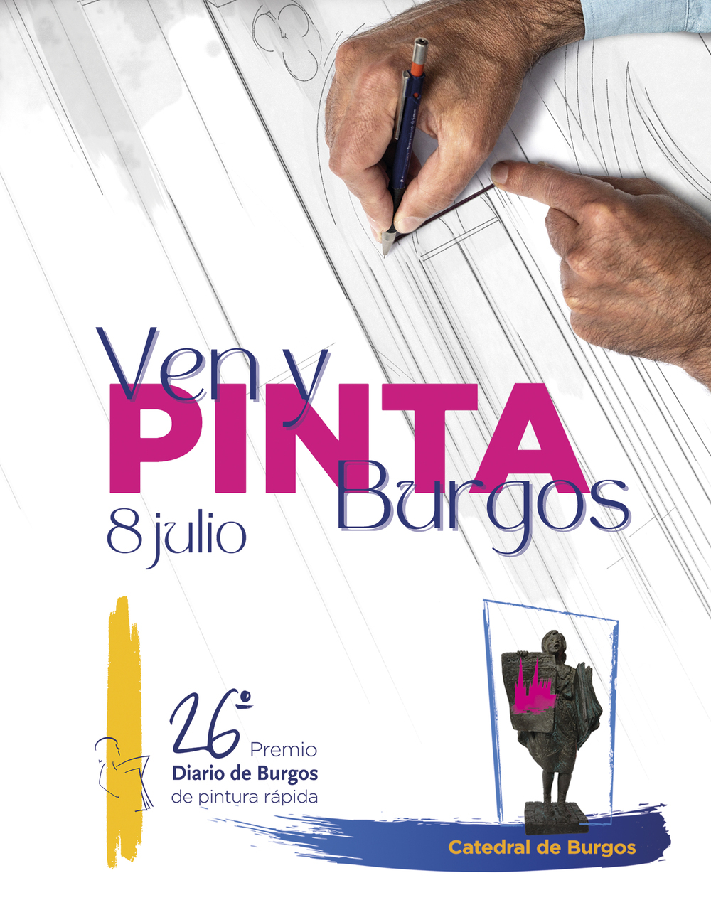 Cartel del XXVI Premio Diario de Burgos de pintura rápida 'Catedral de Burgos'.
