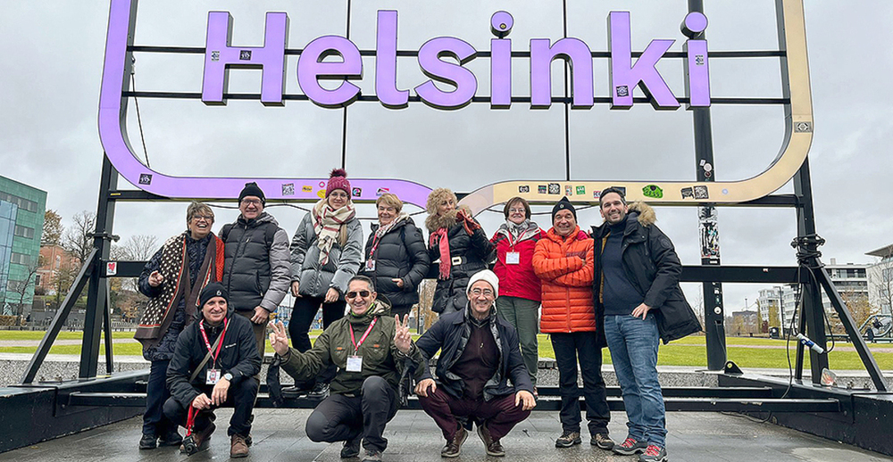 Imagen del todo el grupo que viajó a Finlandia. 