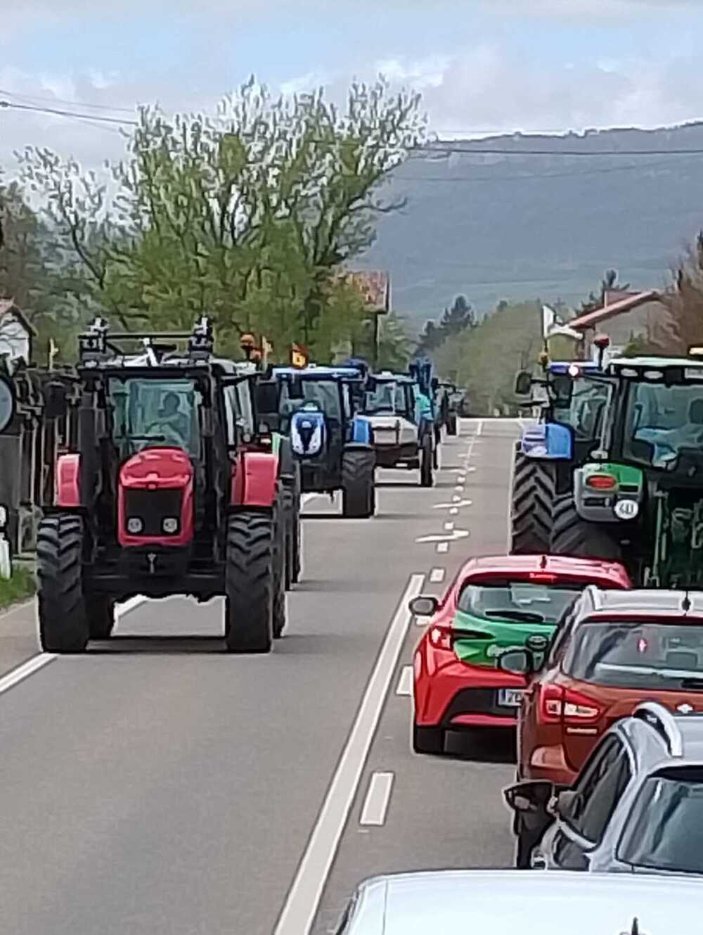 El campo vuelve a protestar en Merindades y causa retenciones