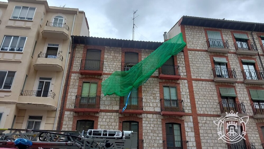 Intervención de los Bomberos de Burgos en Barrio Gimeno. 