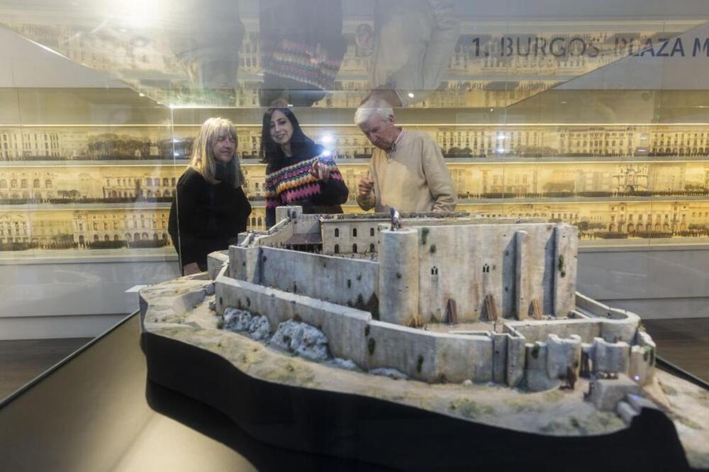 Magnífica maqueta del asedio al Castillo de Burgos por las tropas de Wellington.