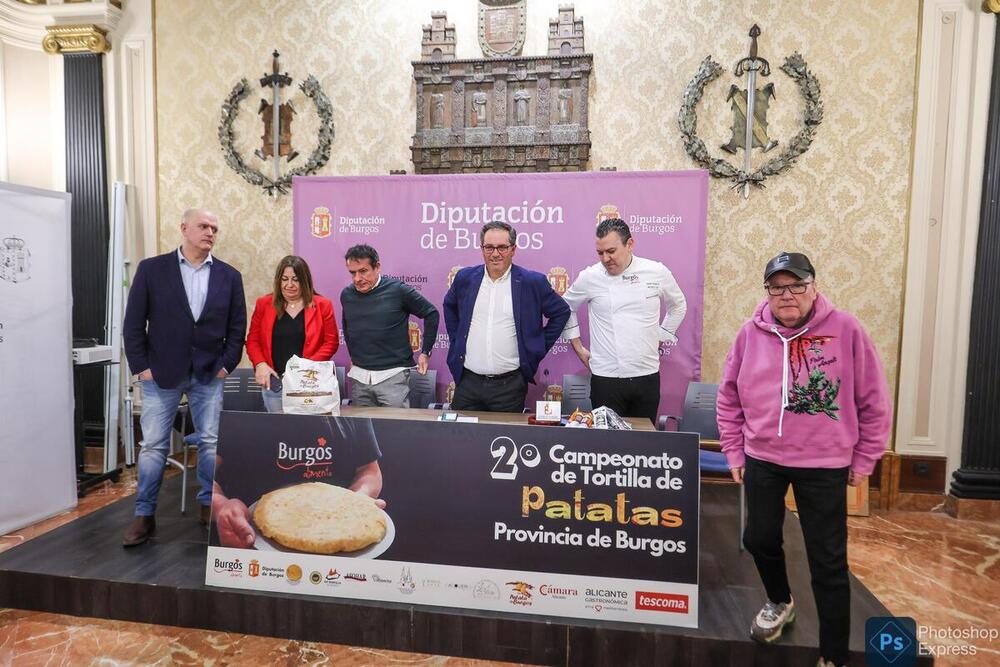 Presentación en la Diputación del Segundo Concurso de la Tortilla de Patatas de la provincia de Burgos.