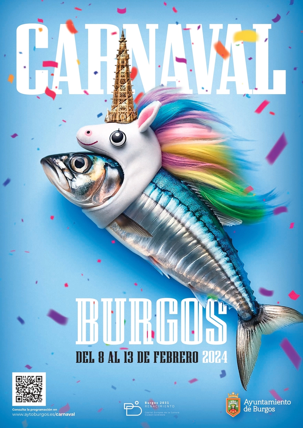 Cartel del Carnaval 2024 en Burgos.