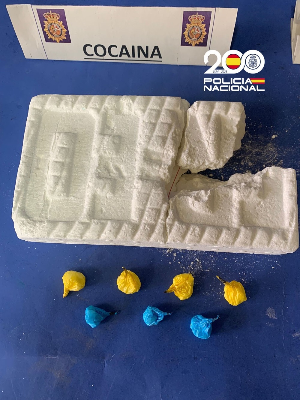 La Policía Nacional ha intervenido un kilo de cocaína base al presunto principal importador de crack en Burgos capital.