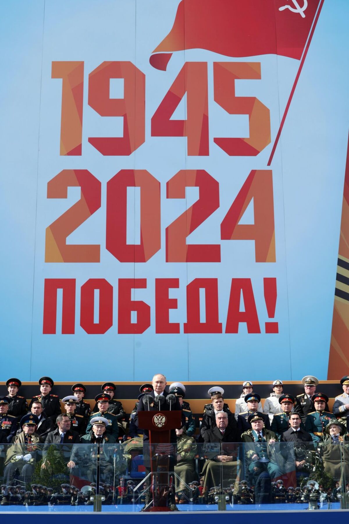 Russia stages its annual Victory Day parade on Moscow's Red Square	