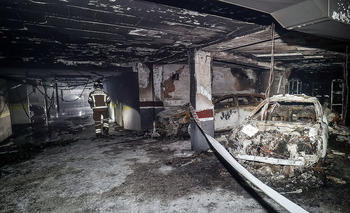 Tres incendios en cinco años en el mismo garaje
