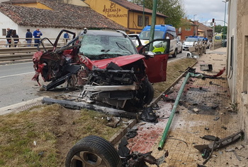El conductor del violento accidente en Castañares iba ebrio