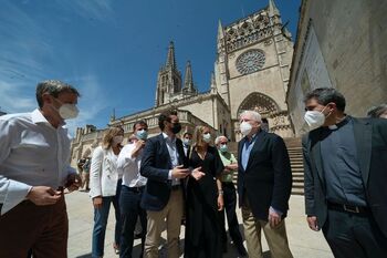 Pablo Casado apoya en Burgos los actos del VIII Centenario