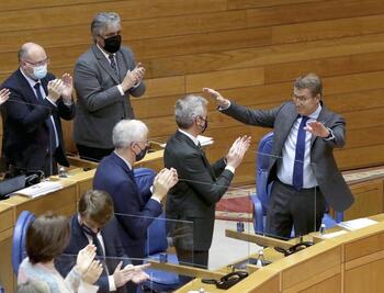 Feijóo se despide del Parlamento gallego