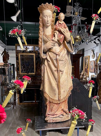 Una galería pide 40.000 euros por una Virgen de Gil de Siloé