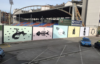 Un mural de 36 metros en Langreo con seis ODS