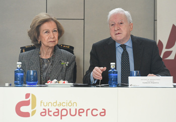 Doña Sofía preside el patronato de la Fundación Atapuerca