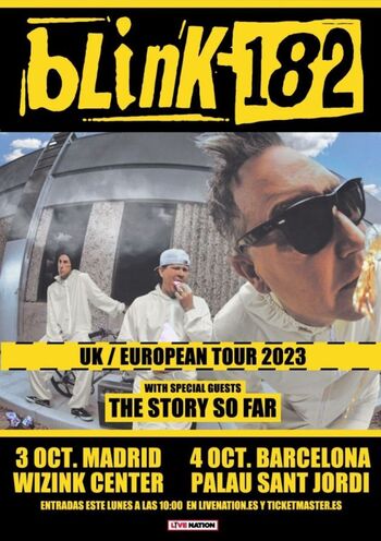 Blink-182 actuará en Madrid y Barcelona en octubre de 2023